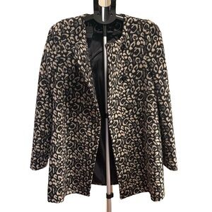 Potter's Pot Black and Cream Leopard Coat